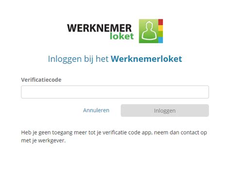 2 factor authenticatie in Werknemerloket · Loket.nl.